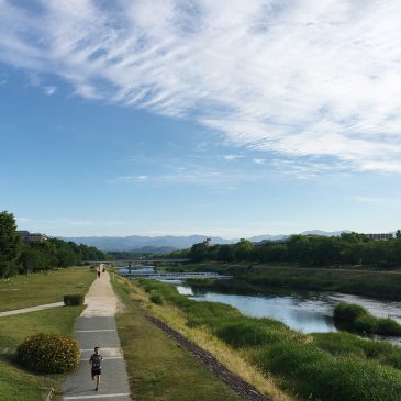Chill out at Kamogawa river in Kyoto