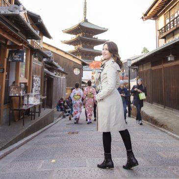 Sunset time at Yasaka tower, Kyoto